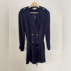 Black Swan✨Lace Belted Trench Coat